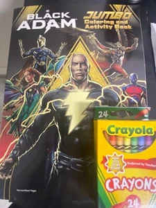 Free Crayons!DC - Black Adam Coloring and Activity Book for Kids - 80 Pages - Picture 1 of 3