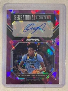 OLIVIER-MAXENCE PROSPER 2023-24 Panini Prizm Draft Picks Purple Ice AUTO # 40/99 - Picture 1 of 1