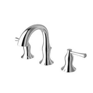 Jacuzzi Alistair poliertes Chrom 2-Griff breite WaterSense Badezimmer Wasserhahn - Bild 1 von 1