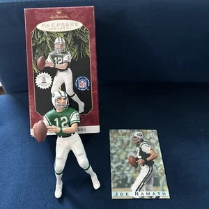 Joe Namath 1997 Hallmark Ornament Collectors Series Football Legends With Card - Picture 1 of 2