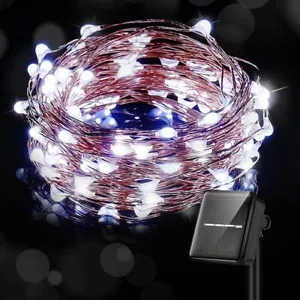 100 LED Copper Wire Lights,Waterproof Fairy Decor Starry String Lights - 8 Modes - Picture 1 of 35