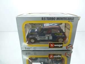 BBURAGO 0160 RENAULT R5 MONTECARLO #3 - BLUE 1:24 - GOOD CONDITION IN BOX - Imagen 1 de 8