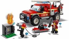 Lego 60231 City Cidade resposta Chefe Dos Bombeiros Caminhão ateou fogo Motor E Canhão De Água