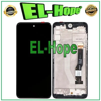 DISPLAY LCD TOUCH SCREEN + FRAME PER TCL 20L T774H / 20L+ PLUS T775H VETRO NERO