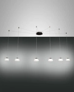 Fabas Luce LED Péndulo Luz Lámpara Colgante Arabella 6 Flg 3547-46-102 Regulable - Imagen 1 de 3