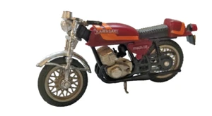 Vintage Kawasaki MACH III Die-cast  Motorcycle Red Orange Preowned - Picture 1 of 4