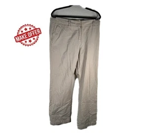 Caslon Khaki Classic Straight Leg Work Pants Casual Tan Chinos Comfortable | 14 - Picture 1 of 4