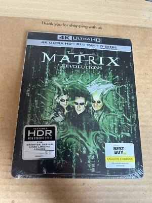 Matrix Revolutions US BestBuy 4K UHD Blu Ray SteelBook New & Sealed Keanu Reeves - Image 1 of 4