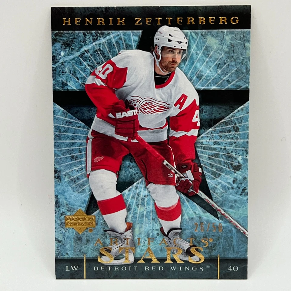 2007-08 Upper Deck Artifacts Gold Henrik Zetterberg #126 /50 - Image 1 of 2