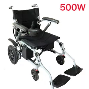 500W Electric Wheelchair Folding Long Range Lithium Power Motorised Foldable - Picture 1 of 2