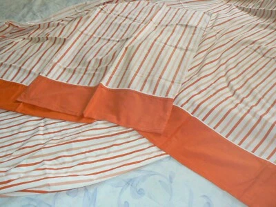 ANCIEN PARURE DRAP + 2 TAIES DESIGN 1970 VINTAGE ETAT NEUF matelas en 80 / 85 - Photo 1/4