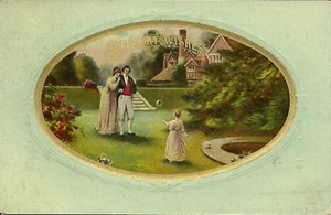 Postcard Birthday Wishes printed in Saxony Germany - Picture 1 of 2