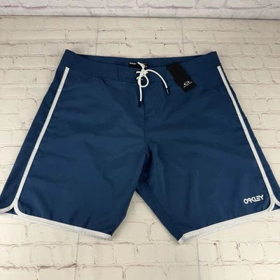 Bañador Oakley Solid Crest 19 Board Shorts Azul 9" Entrepierna Talla Para Hombre 40 Foto 1 de 4