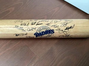 MLBPA mini bat san diego padres 2000 wincraft printed signatures Baseball Club - Picture 1 of 9