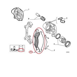 Serie Bremsbeläge Vorne Fiat Palio - Rennrad - Punto Original 9948131 - Bild 1 von 1