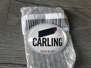 Carling Lager 3D Fisheye Lens Oval Badge Font Beer Shed Bar Pub Mancave Homebar - Picture 1 of 1