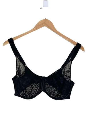 Sujetador Empreinte para mujer talla 28E negro con aros gancho y ojo hecho en Francia Foto 1 de 4