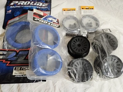HPI Baja 5B 5T Front and rear Silverback wheels Pro Line Inserts HPI Beadlock - Image 1 of 4