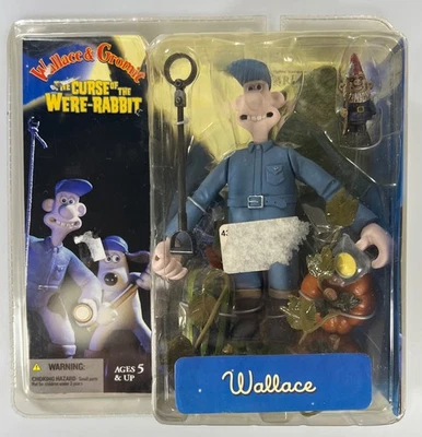 Wallace & Gromit Curse of the Were-Rabbit WALLACE Action Figure MOC 2005 - Image 1 of 3
