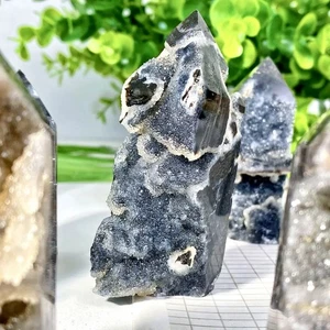 Black Sphalerite Point Natural Crystal Point,Natural Crystal Tower,Home Decor - Picture 1 of 6