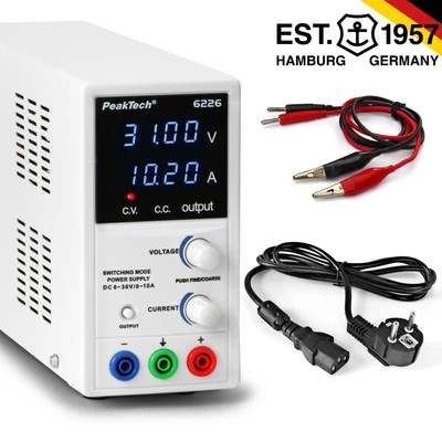 PeakTech P 6226 – Labornetzteil 0- 30V / 0- 10A DC Labornetzgerät 300W - Bild 1 von 4