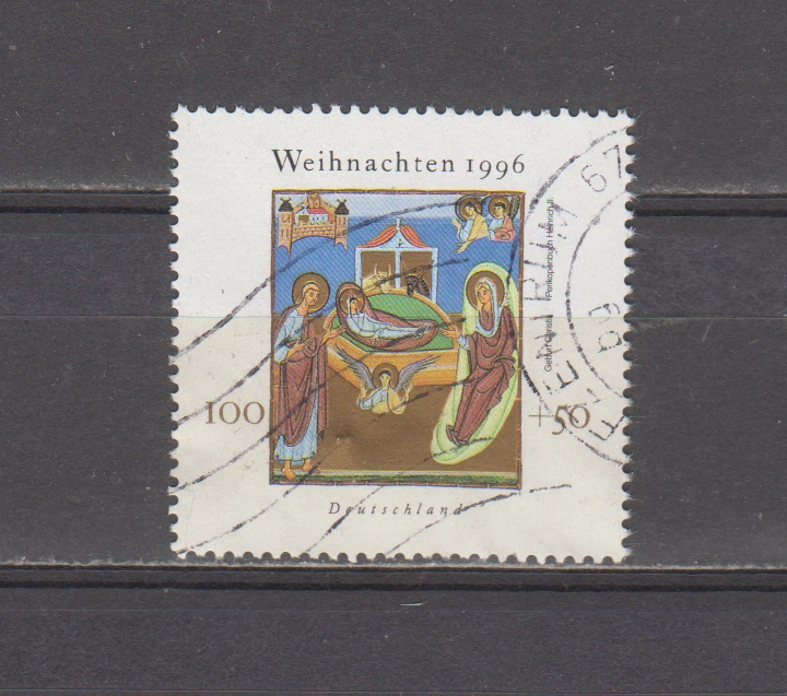 GERMANY :  1996 - USED  - SCOTT # B808   SEMI - POSTAL   XMAS - Image 1 of 1