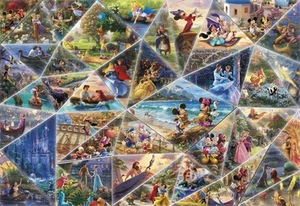 - Thomas Kinkade - Disney Collage - 2000 Piece Jigsaw Puzzle - Picture 1 of 8