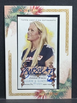 2006 Topps Allen & Ginter Framed Mini Auto Jennie Finch - Image 1 of 3