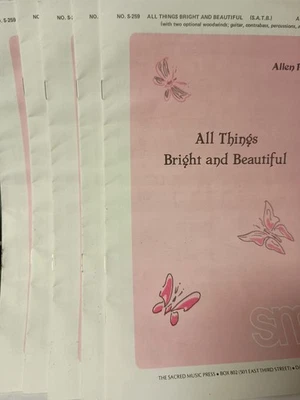 批量 5 件 All Things 明亮美丽 SATB 见下文 Pote 1979 CC3 — 第 1/2 张图片