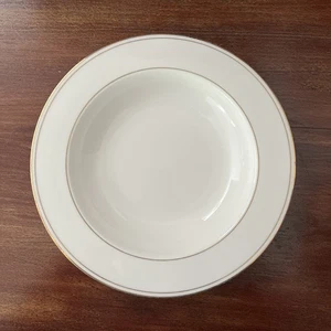 1 Lenox Bone China Classics Collection Federal Gold Flat Soup Bowl 8 3/8" - Picture 1 of 6