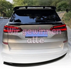 Für BMW X5 G05 2019-24 Glanz Schwarz Heckspoiler Spoilerlippe Kofferraum Ansatz - Bild 1 von 10