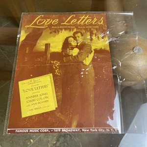 Spartiti Love Letters Jennifer Jones Joseph Cotton Heyman Young Voice 1945 - Foto 1 di 5