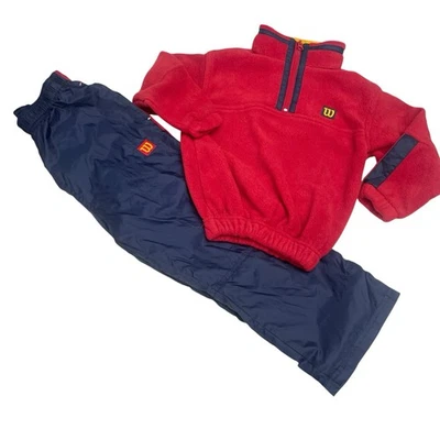 Wilson Sport Track Suit 2-Piece Set Boys S (4) Toddler Pullover and Sweatpants - Image 1 of 4