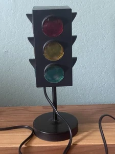 Mini 3-seitige Ampel Wohndeko 10,5" schwarz Metall 2004 - Bild 1 von 7