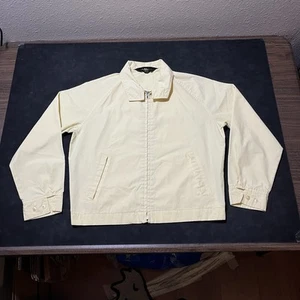 Vintage Gabardine Jacket Rockabilly Cafe Racer 1960s 70s Sears Shop Butter Zip - Picture 1 of 7