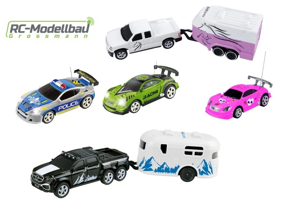 Revell 23566 Mini RC Car 1:64 Pferdeanhänger Camper Sportwagen Dosenauto Auto - Bild 1 von 1