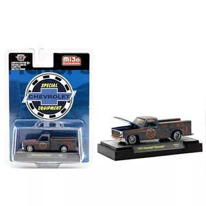 Camión de servicio Chevrolet Silverado 1975 1/64 M2 desgastado exclusivo de MiJo MJS44 - Imagen 1 de 4