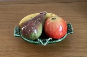 Ceramic Ornamental Bowl Of Fruit From Subtil Of Portugal,  Vintage Collectible - Picture 1 of 9