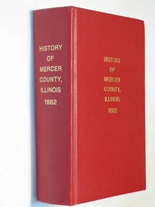 History Mercer County Illinois IL genealogy 1882 reprint Aldeo Keithsburg - Imagen 1 de 1