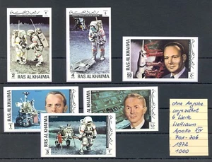 RAS AL KHAIMA 1972 -6 x ST. IMPERFORATED -** MNH VF =SPACE APOLLO = - Picture 1 of 1