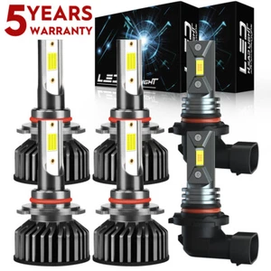 Para Toyota Corolla 2005 2006 2007 2008 LED Faro Alto/Bajo + Luces Antiniebla F2QC - Imagen 1 de 15