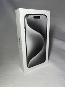 Apple iPhone 15 PRO White Titanium 256 GB BOX ONLY - Picture 1 of 9