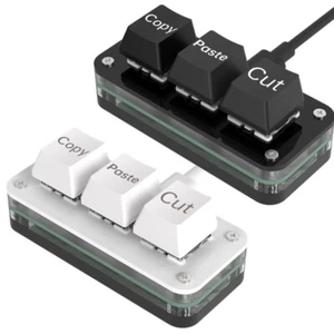 3 Keys Mini Keypad Programming Macro Keyboard Type-C Game Mechanical Keypad - Afbeelding 1 van 10