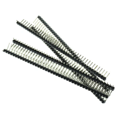 20PCS 40Pin 2.54mm Pitch Single Row Right Angle Pin Header Strip For Arduino Kit - Image 1 of 4