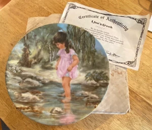 Lisa's Creek by Rusty Money LTD Collector's Plate With Certificate of Autheticiy - Picture 1 of 2