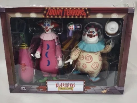 NECA - Toony Terrors Slim & Chubby - Killer Klowns from Outer Space Figures New Cover