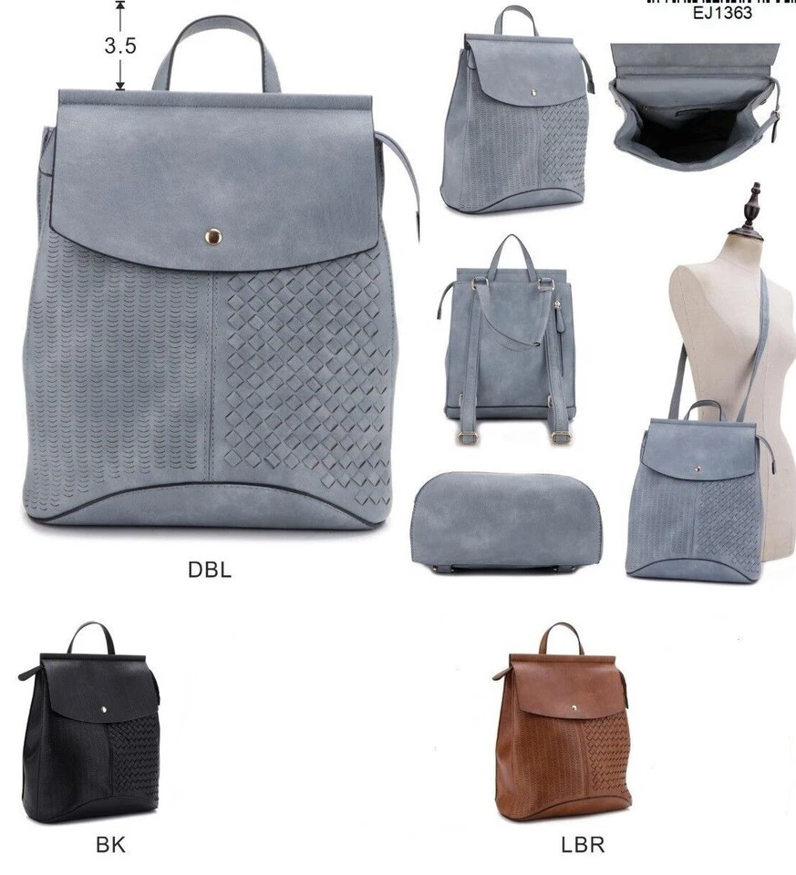 Backpack Women EJ1363 Convertible, Faux Suede - Image 1 of 1