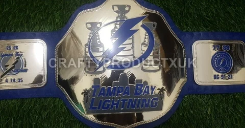 Tampa Bay Lightning Championship Adult Size NHL Ice Hockey Fan Wrestling Belt Cover