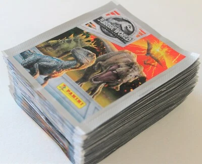 Panini Stickers JURASSIC WORLD 2 Fallen Kingdom 2018 - 50 Packets Bags MINT! - Image 1 of 4