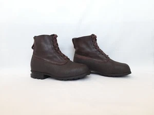 60s Swedish Army Brown Combat Boots ,Swe Alpine Mountain boots ,EU 42, 26/5 CM - Picture 1 of 11